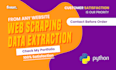 do web scraping and data extraction