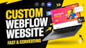 build a high converting webflow bussiness website