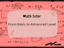 tutor you in statistics, mathematics, calculus, math, trigonometry