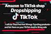 provide expert tiktok shop setup dropshipping tiktok listing