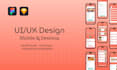 provide UI UX wireframes and mockups for mobile apps and websites