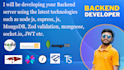 be your node js backend developer