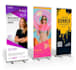 design roll up, banner, flyer , facebook post , poster ,menu, borchure , popup