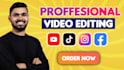 be your video editor for youtube and podcast video editing