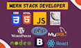develop web application using mern stack or be your mern stack developer