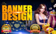 create web banner, social media banner