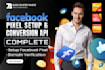 setup meta facebook pixel, tilda, shopify, conversion API, fix pixel wordpress