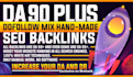provide da90 plus unique domain dofollow mix hand made SEO backlinks