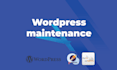 website maintenance wordpress update