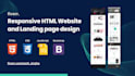 design redesign responsive website and landing page in HTML CSS bootstrap