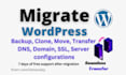 backup, clone, migrate, update wordpress or PHP website