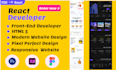 create animated and responsive websites using react nextjs HTML CSS and gsap