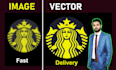 manually do digital vector tracing of logo or image