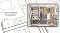 create a 3d architectural floorplan