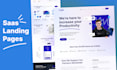 do saas landing page UI UX, web app  design in figma
