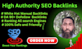 do high quality web 2 0 profile  article image and social bookmark backlink