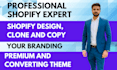 clone, copy shopify store or shopify website design