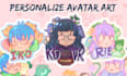 create a custom of your character with cute chibi style