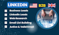 provide business email database b2b lead generation contact list linkedin leads