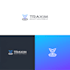 design creative crypto security tech and technology logo