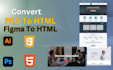 convert PSD to HTML , bootstrap responsive design