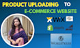 do ecommerce product upload listing wordpress shopify data entry
