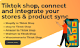 setup tiktok shop, connect tiktok shop with shopify, ebay, etsy dropshipping