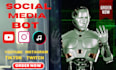 create automated youtube bot, tiktok bot, instagram API bot using python
