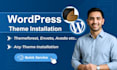 do themeforest wordpress theme installation or import demo