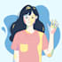 design flat illustrations for UI screens and brands