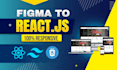 convert figma to react js bootstrap, xd psd png to react