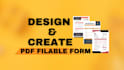 design fillable pdf or create fillable pdf form