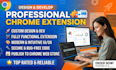 design and develop a professional chrome extension