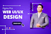 do website UI design in figma, web UI UX, figma pro