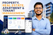 develop property, apartment, tenant, real estate management system