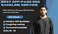 provide off page SEO services using dofollow  backlinks