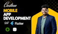 develop professional flutter mobile app for android and ios