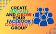 create, manage and grow your facebook group