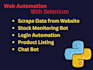 do web automation and develop gui bots using selenium python