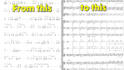turn your jianpu into western music notation