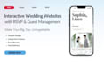 design a custom wedding website with rsvp and photo gallery