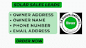provide solar leads and home owner leads