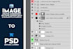 make layered PSD from your image and design elements