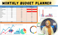 create excel dashboard google sheet budget planner, vba automation