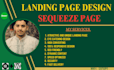 build and design landing page and squeez page using wordpress and elementor