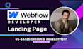 develop webflow website for landing page, brand and ecommerce