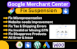fix google merchant center suspension and misrepresentation issue