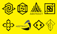 do modern geometric logo minimalist business, abstract designs
