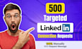 manually grow your targeted linkedin connections with request message