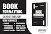book formatting for amazon KDP , cover design print ready and e book design